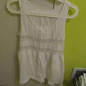 Lace white top small
